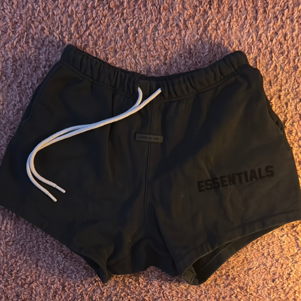 Fear of God Black Athletic Shorts with Elastic Waistband